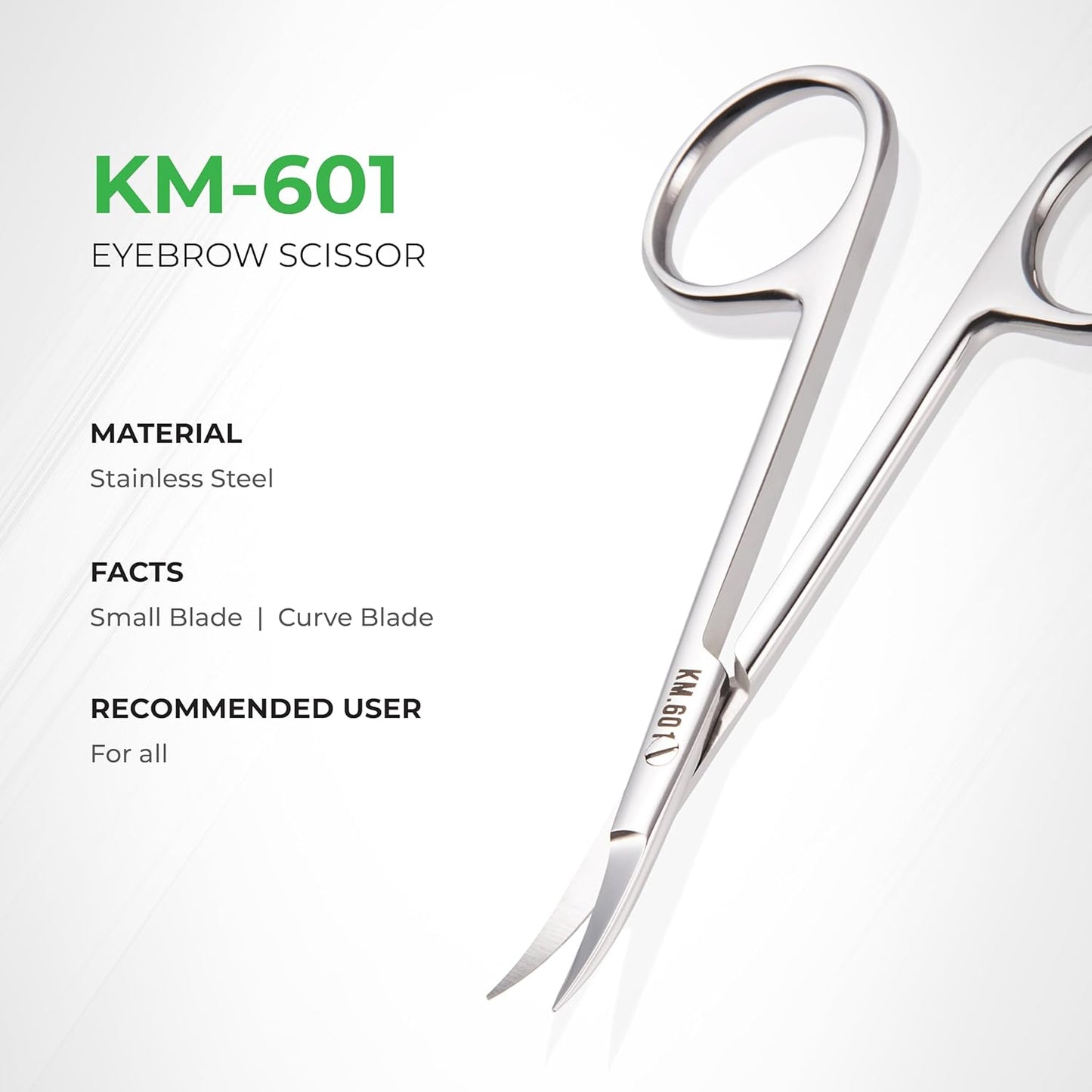 Tijera para Cejas acero inoxidable NGHIA KM.601