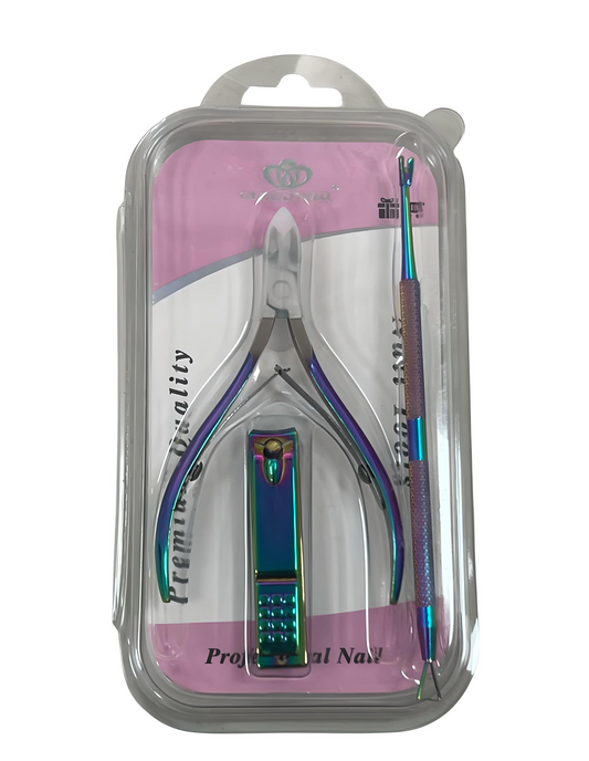 Set Alicate Corta Uñas y Empujador